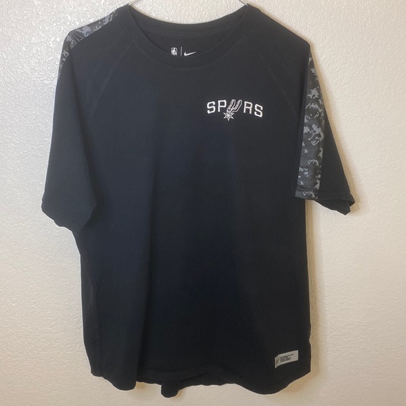 XL camouflage sleeve Black Nike spurs NBA shirt. - Picture 1 of 5